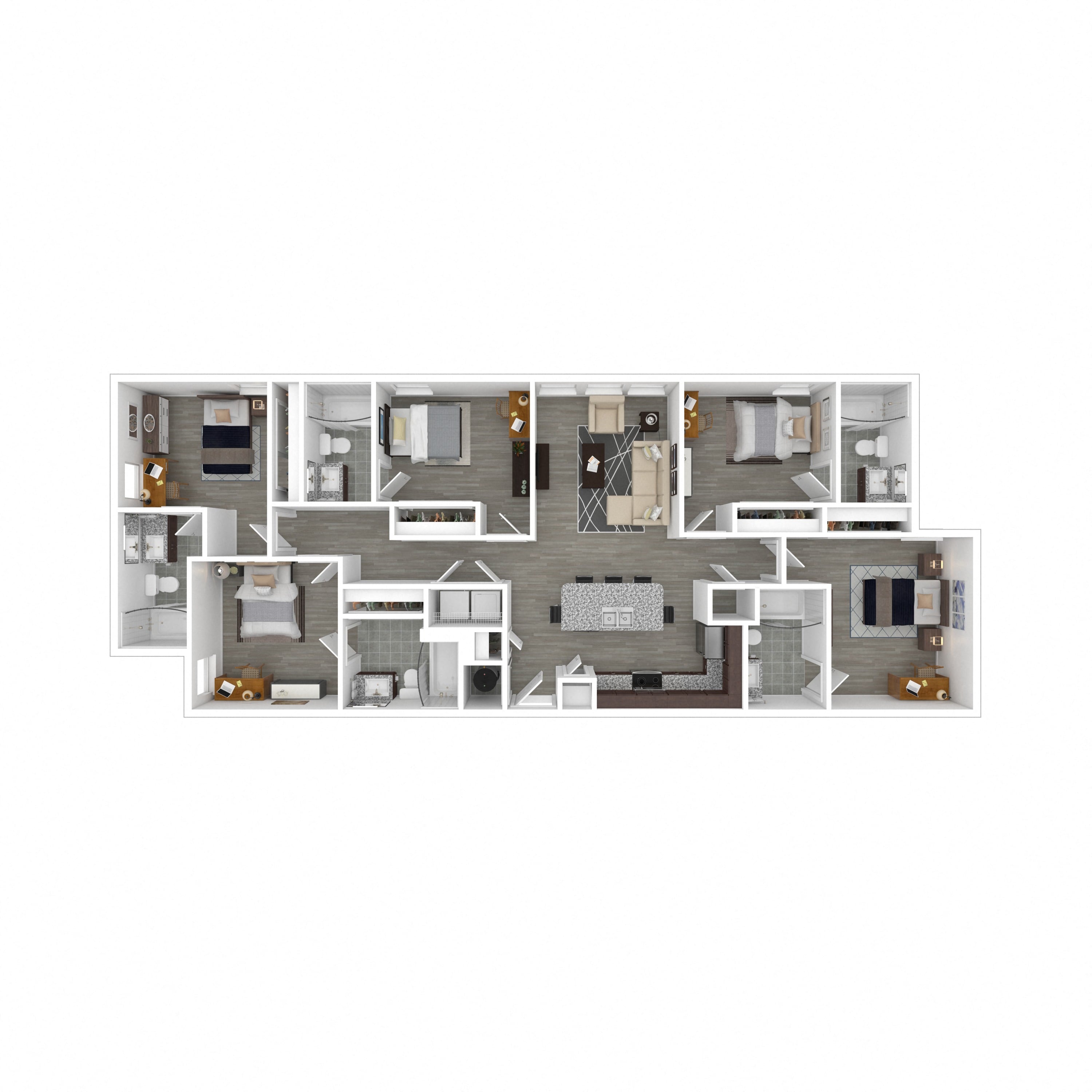 Floor plan layout diagram for 5A